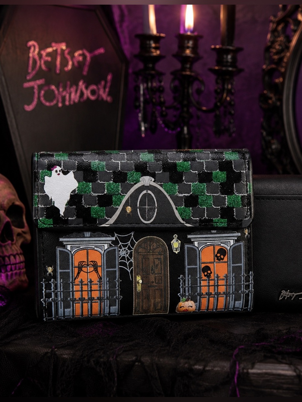 Betsey Johnson Haunted House Wallet NWT